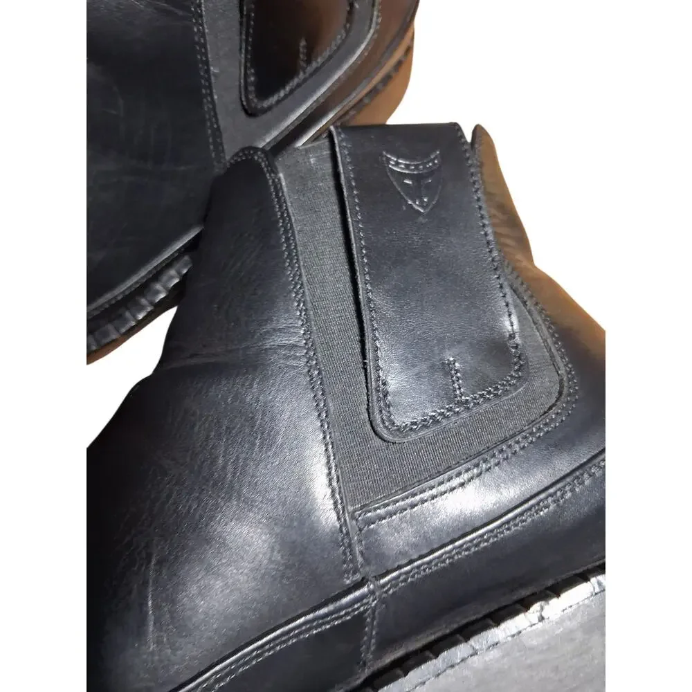 Michael Toschi CIS Mens size‎ 10½ Black Leather Luxury Prep Casual Italy Boots
